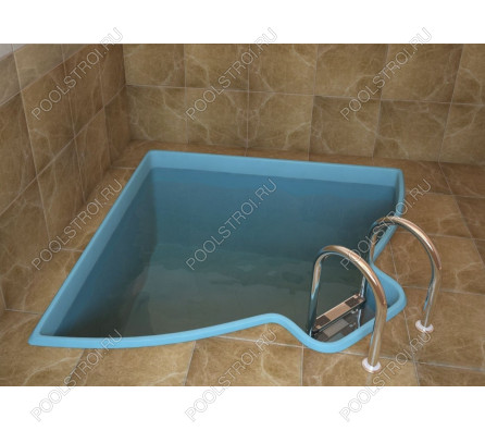 Композитный бассейн Купель угловая ECOLINE (2.1х1.9х1.5м)