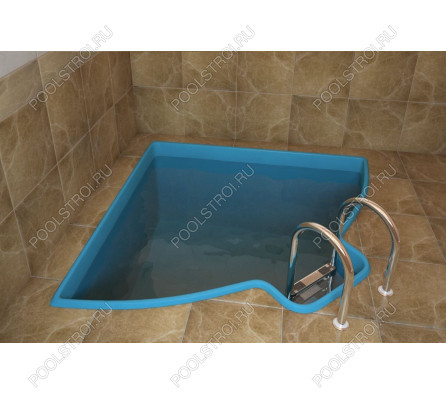 Композитный бассейн Купель угловая ECOLINE (2.1х1.9х1.5м)