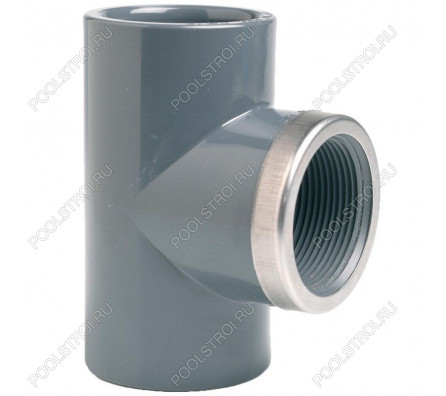 Тройник 90° c металлическим кольцом EFFAST d25x3/4